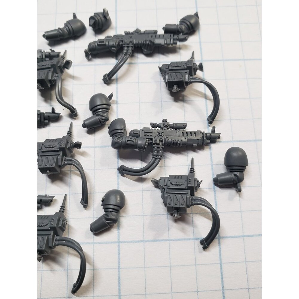Warhammer 40k Kill Team Bits Cadian Kasrkin Trooper Hotshot Lasgun x5 Set LGA - Picture 7 of 7